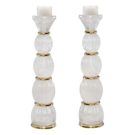 Versace for Rosenthal Crystal Three Light Candle Arm 